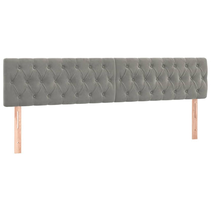 Letto a Molle con Materasso e LED Grigio Chiaro 180x200 cm