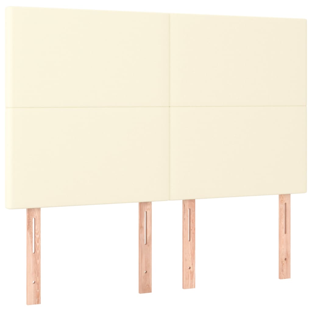 Giroletto a Molle con Materasso e LED Crema 140x190 cm | homemem39