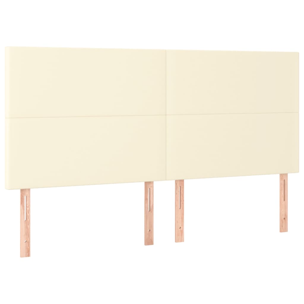 Giroletto a Molle con Materasso e LED Crema 180x200 cm | homemem39