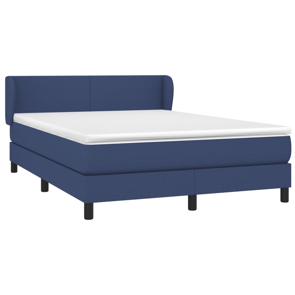 Giroletto a Molle con Materasso Blu 140x190 cm in Tessuto | homemem39