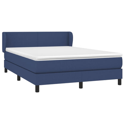 Giroletto a Molle con Materasso Blu 140x200 cm in Tessuto | homemem39