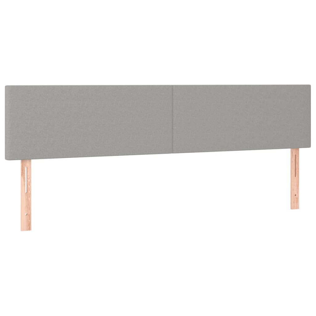 Giroletto a Molle con Materasso Grigio Chiaro160x200 cm Tessuto | homemem39