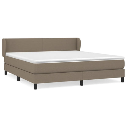 Giroletto a Molle con Materasso Tortora 160x200 cm in Tessuto | homemem39