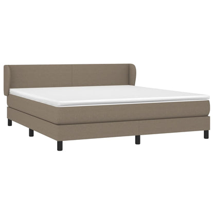 Giroletto a Molle con Materasso Tortora 160x200 cm in Tessuto | homemem39