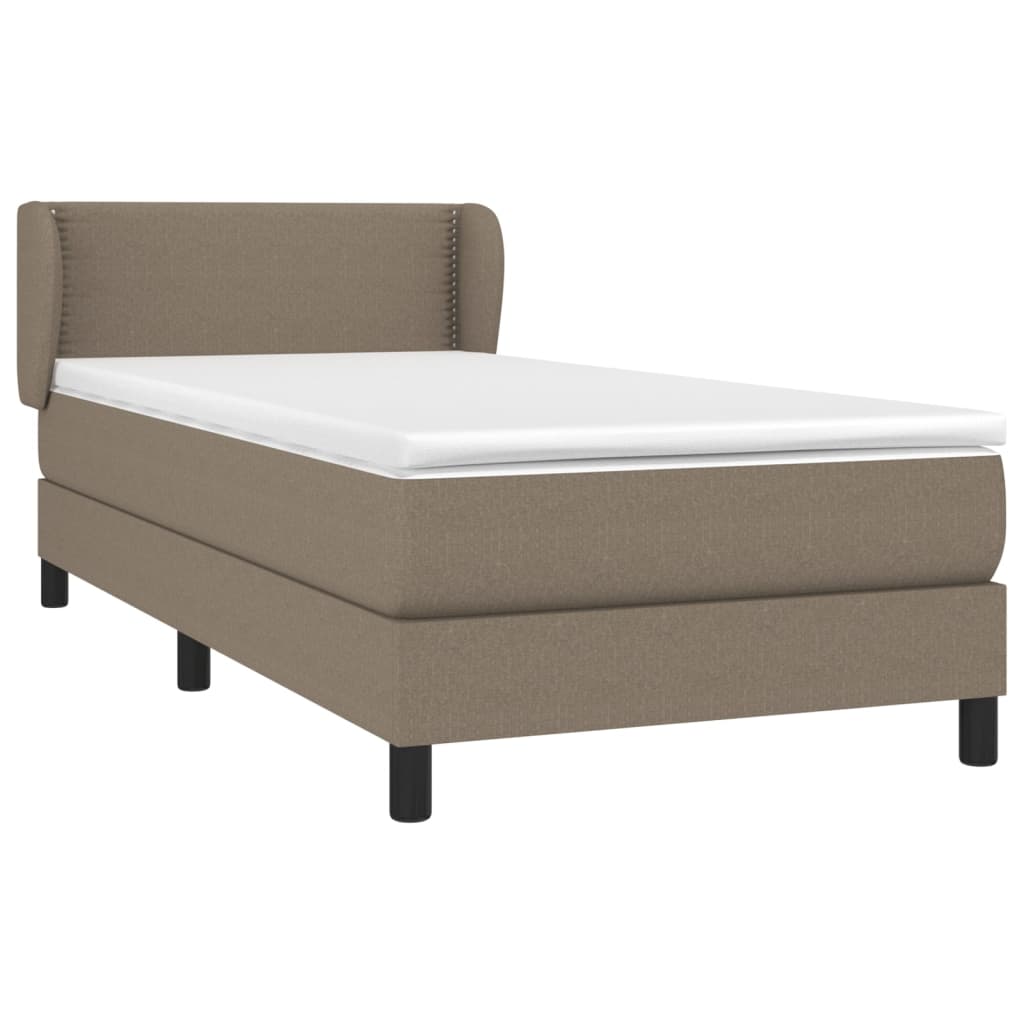 Giroletto a Molle con Materasso Tortora 90x200 cm inTessuto | homemem39