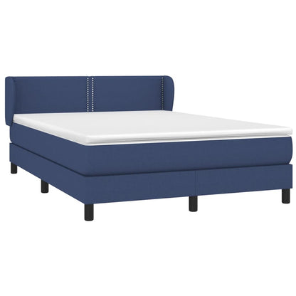 Giroletto a Molle con Materasso Blu 140x190 cm in Tessuto | homemem39