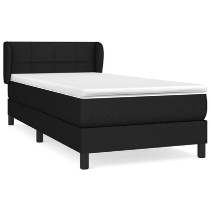 Giroletto a Molle con Materasso Nero 80x200 cm inTessuto | homemem39