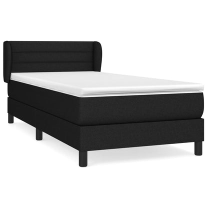 Giroletto a Molle con Materasso Nero 80x200 cm inTessuto | homemem39