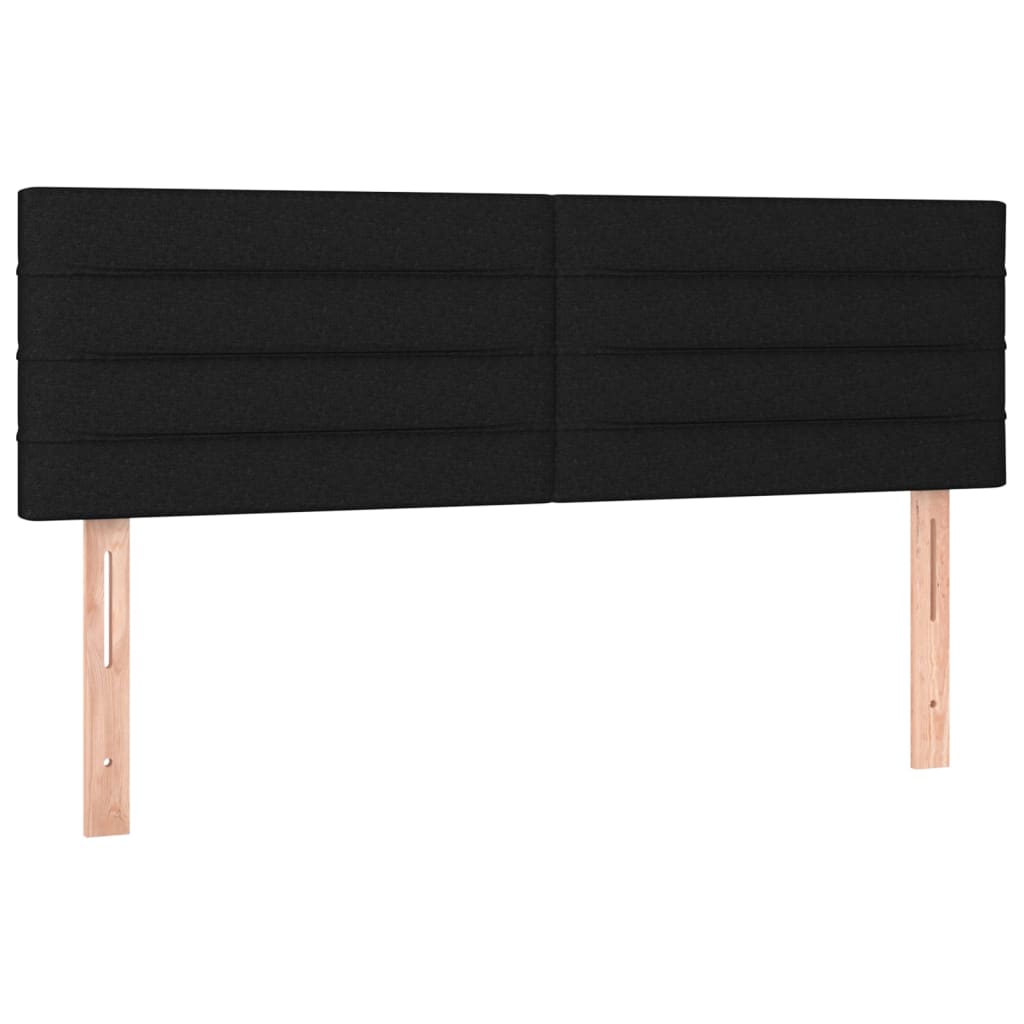 Giroletto a Molle con Materasso Nero 140x190 cm in Tessuto | homemem39