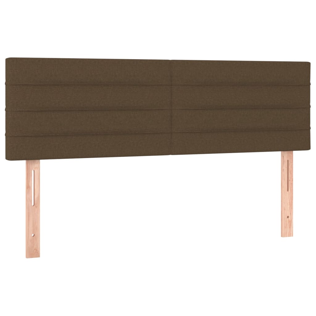 Giroletto a Molle con Materasso Marrone Scuro 140x190cm Tessuto | homemem39