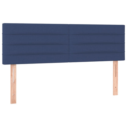 Giroletto a Molle con Materasso Blu 140x200 cm in Tessuto | homemem39