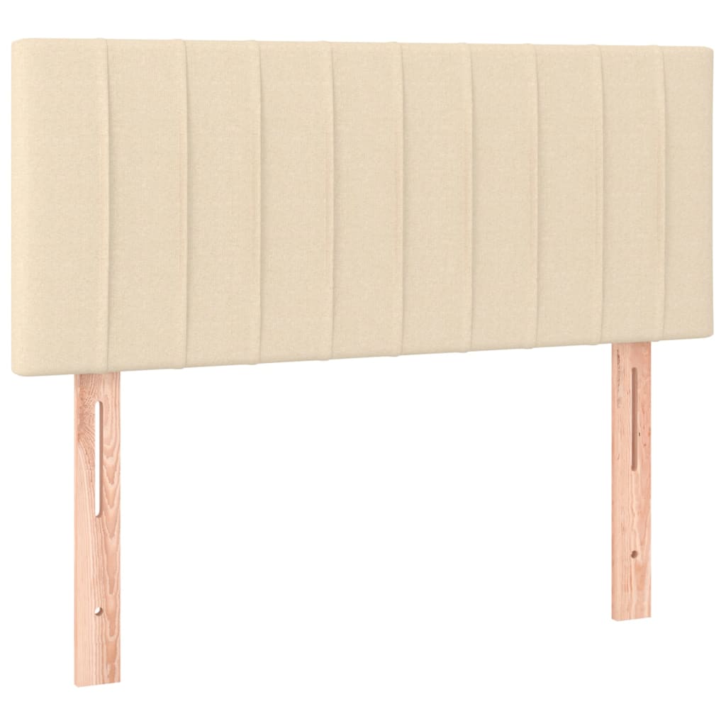 Giroletto a Molle con Materasso Crema 100x200 cm in Tessuto | homemem39