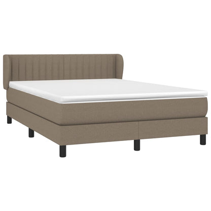 Giroletto a Molle con Materasso Tortora 140x190 cm in Tessuto | homemem39