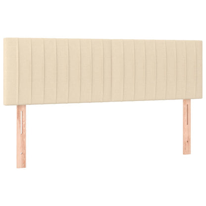 Giroletto a Molle con Materasso Crema 140x19 cm in Tessuto | homemem39