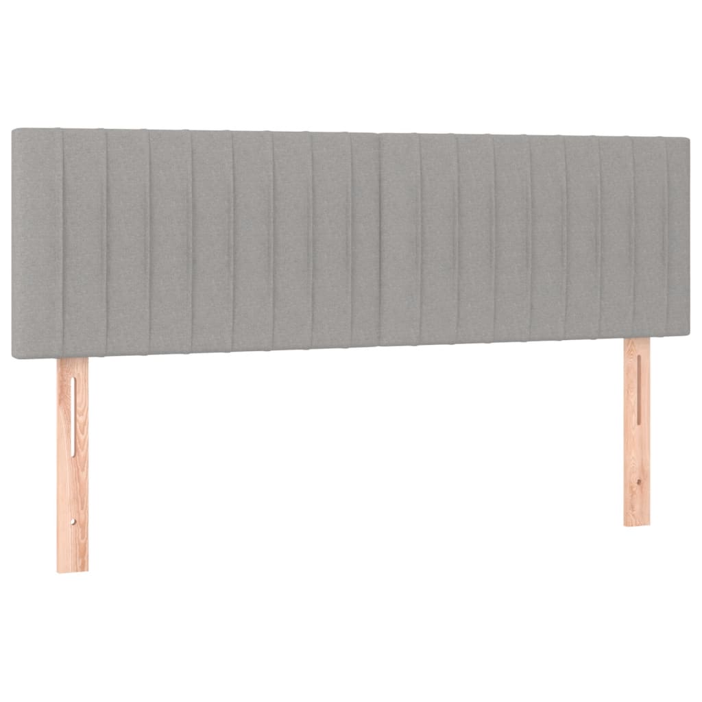 Giroletto a Molle con Materasso Grigio Chiaro 140x200cm Tessuto | homemem39