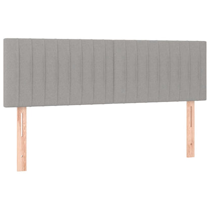 Giroletto a Molle con Materasso Grigio Chiaro 140x200cm Tessuto | homemem39