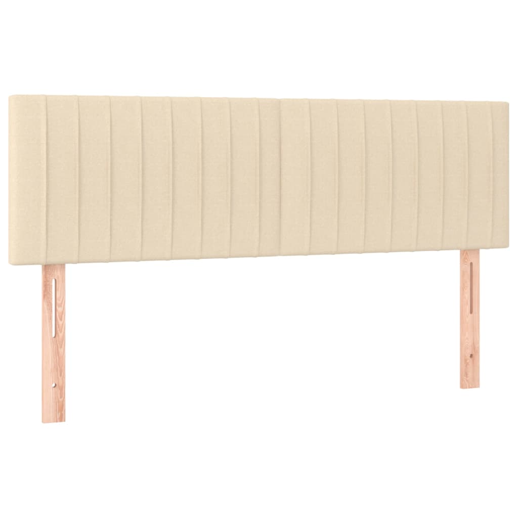 Giroletto a Molle con Materasso Crema 140x200 cm in Tessuto | homemem39