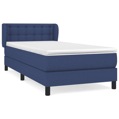 Giroletto a Molle con Materasso Blu 90x190 cm in Tessuto | homemem39