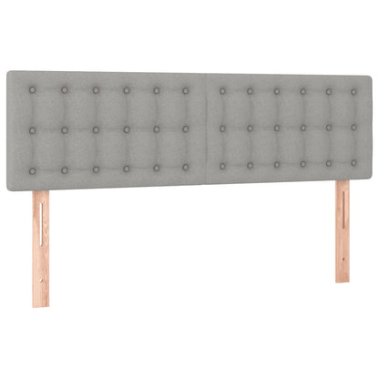 Giroletto a Molle con Materasso Grigio Chiaro 140x200cm Tessuto | homemem39