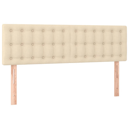 Giroletto a Molle con Materasso Crema 140x200 cm in Tessuto | homemem39