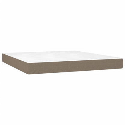 Giroletto a Molle con Materasso Tortora 160x200 cm in Tessuto | homemem39