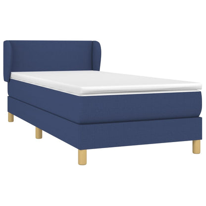 Giroletto a Molle con Materasso Blu 90x190 cm in Tessuto | homemem39