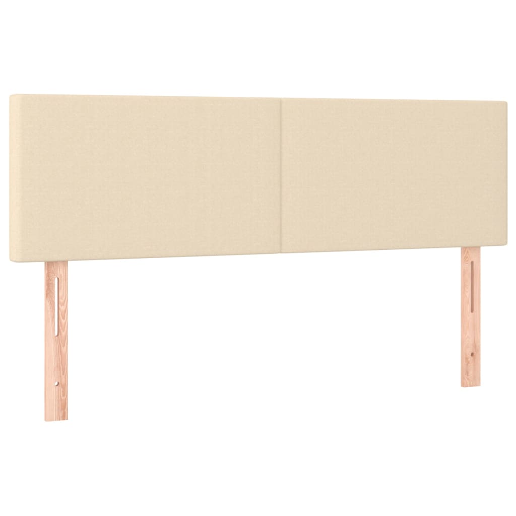 Giroletto a Molle con Materasso Crema 140x19 cm in Tessuto | homemem39