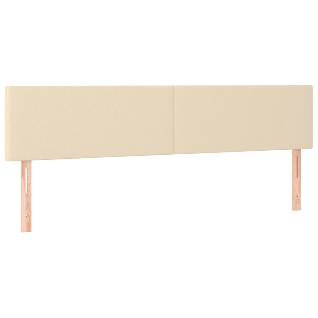 Giroletto a Molle con Materasso Crema 180x200 cm in Tessuto | homemem39