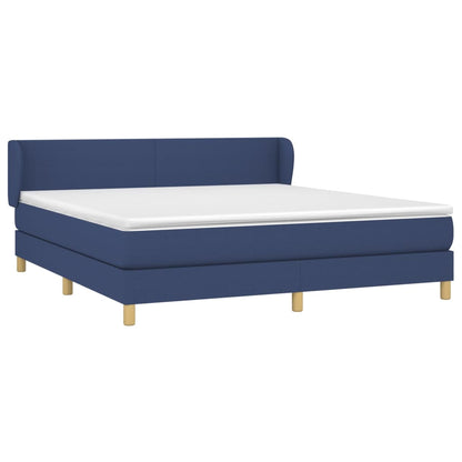 Giroletto a Molle con Materasso Blu 180x200 cm in Tessuto | homemem39