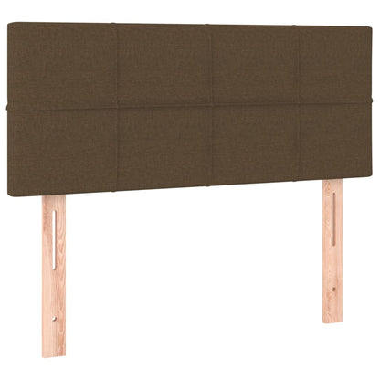 Giroletto a Molle con Materasso Marrone Scuro 90x200 cm Tessuto | homemem39