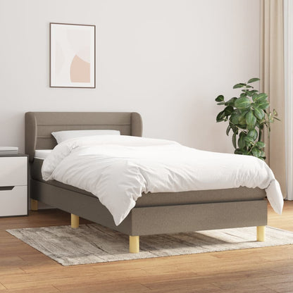 Giroletto a Molle con Materasso Tortora 100x200 cm in Tessuto | homemem39