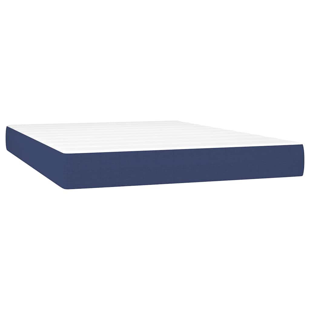 Giroletto a Molle con Materasso Blu 140x190 cm in Tessuto | homemem39