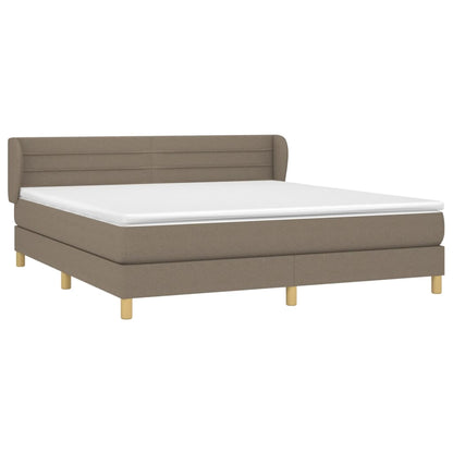 Giroletto a Molle con Materasso Tortora 160x200 cm in Tessuto | homemem39