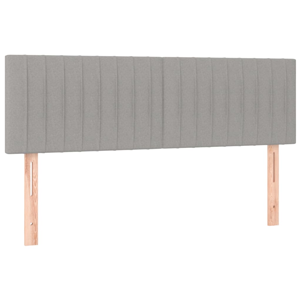 Giroletto a Molle con Materasso Grigio Chiaro 140x200cm Tessuto | homemem39