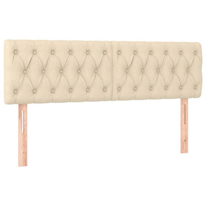 Giroletto a Molle con Materasso Crema 140x19 cm in Tessuto