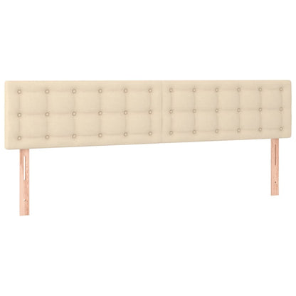 Giroletto a Molle con Materasso Crema 180x200 cm in Tessuto | homemem39