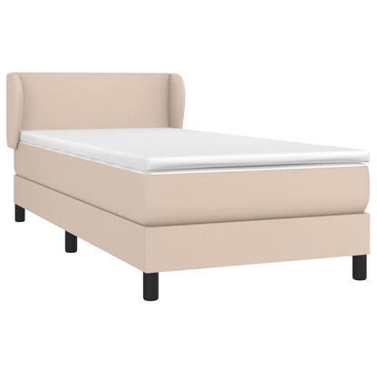 Giroletto a Molle con Materasso Cappuccino 80x200 cm Similpelle | homemem39