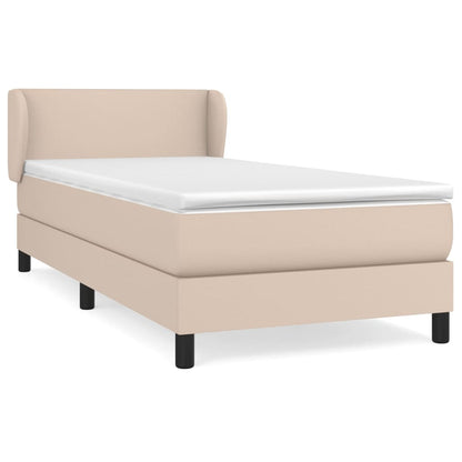 Giroletto a Molle con Materasso Cappuccino 100x200cm Similpelle | homemem39
