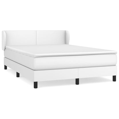 Giroletto a Molle con Materasso Bianco 140x190 cm in Similpelle | homemem39