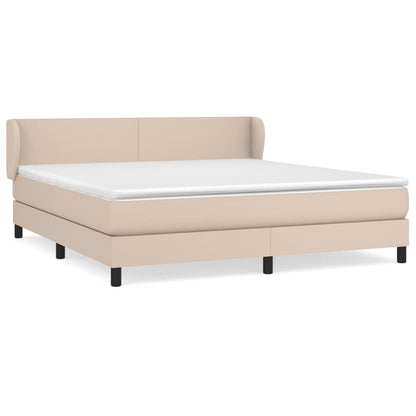 Giroletto a Molle con Materasso Cappuccino 180x200cm Similpelle