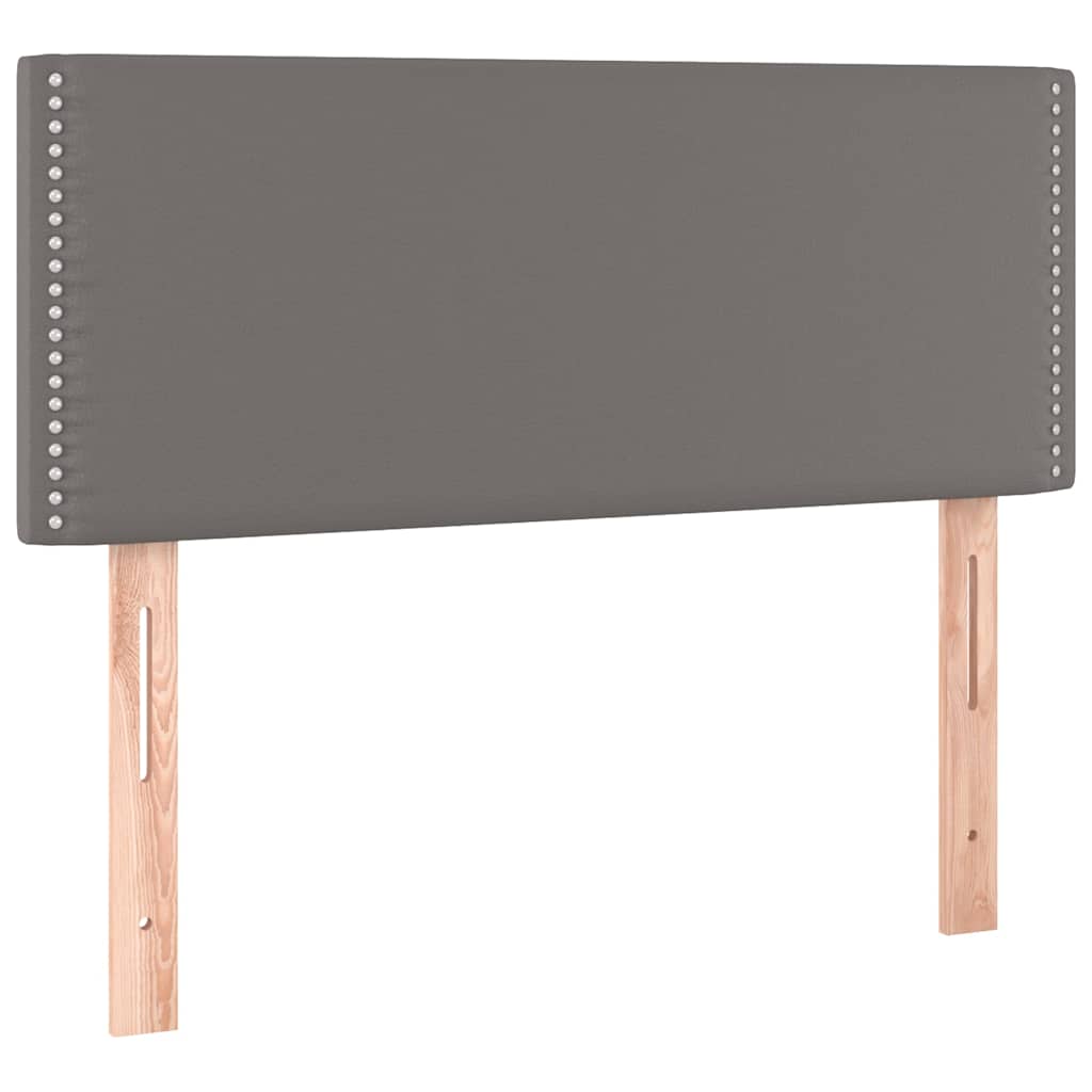 Giroletto a Molle con Materasso Grgio 80x200 cm in Similpelle