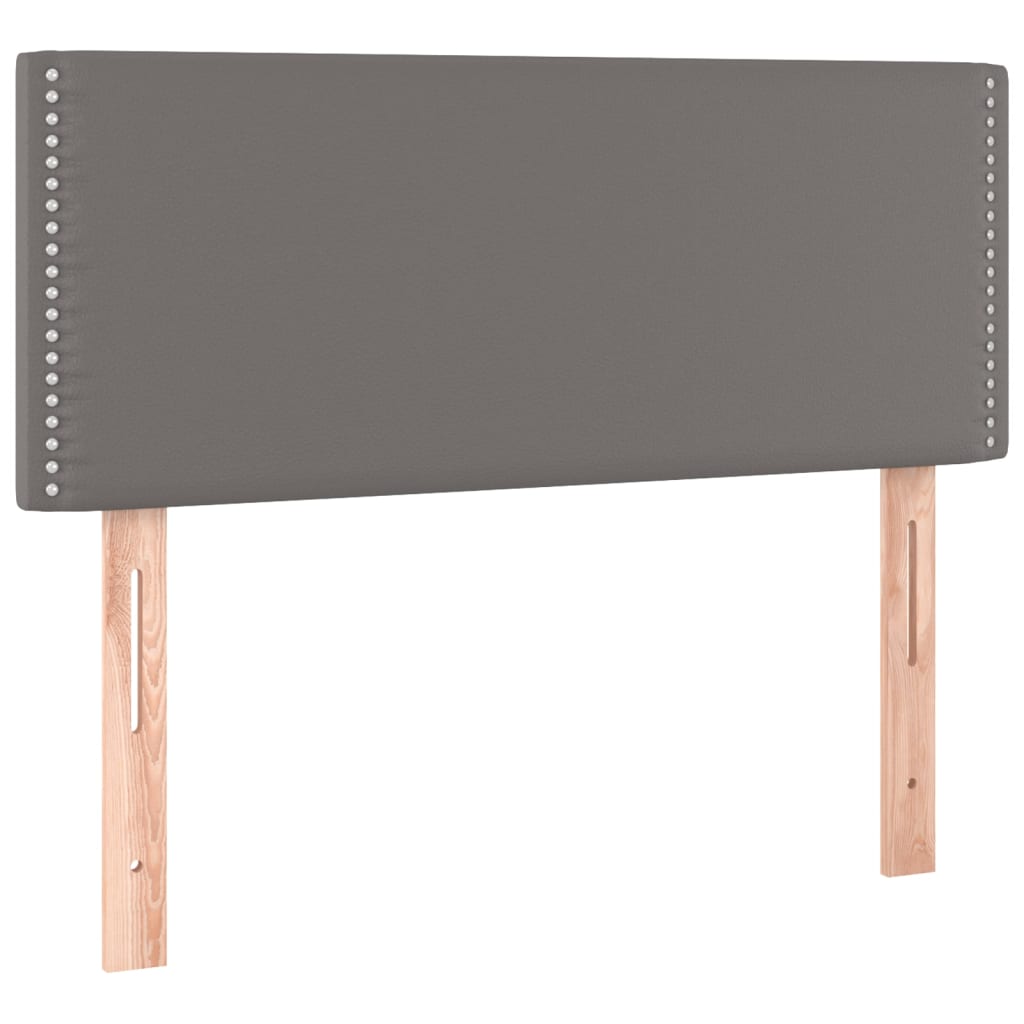 Giroletto a Molle con Materasso Grigio 100x200 cm in Similpelle | homemem39