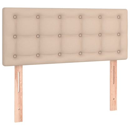 Giroletto a Molle con Materasso Cappuccino 100x200cm Similpelle