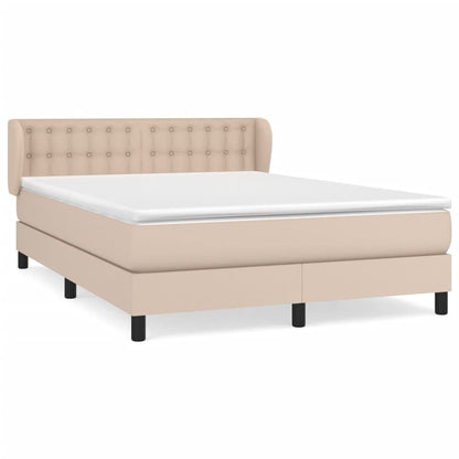 Giroletto a Molle con Materasso Cappuccino 140x200cm Similpelle | homemem39