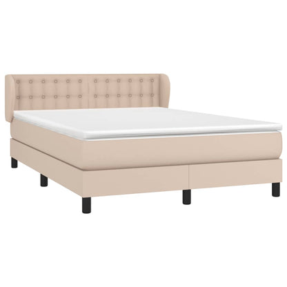 Giroletto a Molle con Materasso Cappuccino 140x200cm Similpelle | homemem39