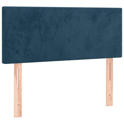 Giroletto a Molle con Materasso Blu Scuro 100x200 cm in Velluto | homemem39