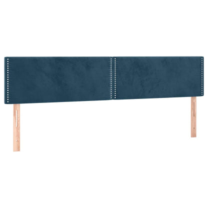 Giroletto a Molle con Materasso Blu Scuro 160x200 cm in Velluto | homemem39