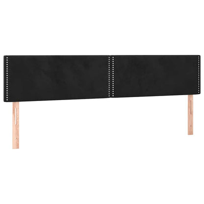 Giroletto a Molle con Materasso Nero 200x200 cm in Velluto | homemem39