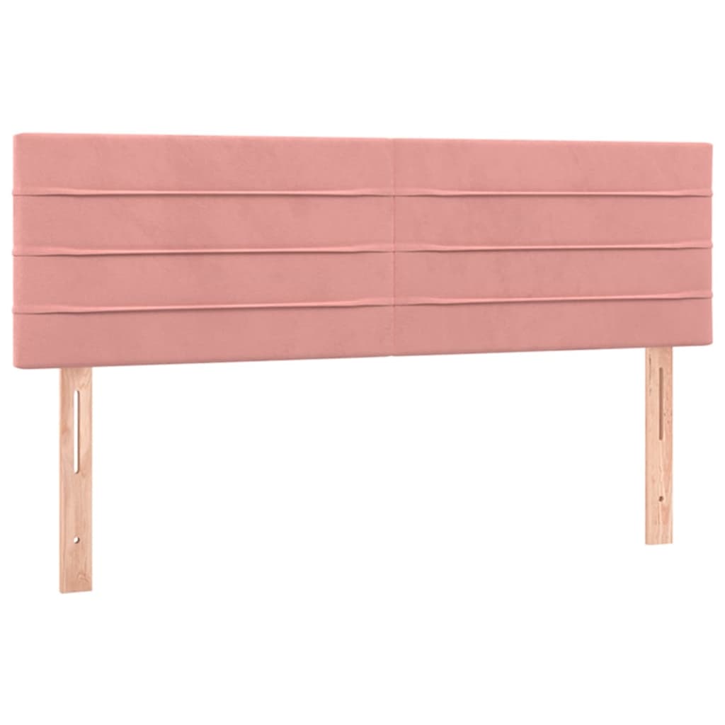 Giroletto a Molle con Materasso Rosa 140x200 cm in Velluto | homemem39