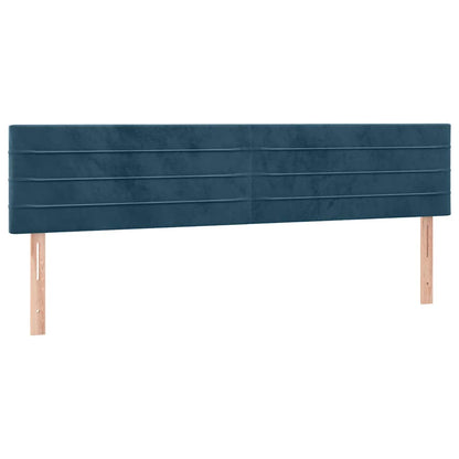Giroletto a Molle con Materasso Blu Scuro 180x200 cm in Velluto | homemem39